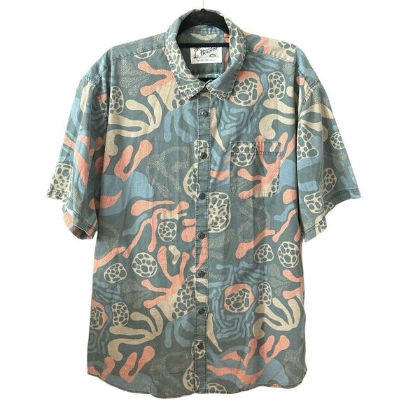 Howler Brothers Men's 2XL Geometric Multicolor Short Sleeve Shirt - Picture 1 of 5